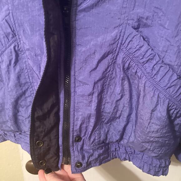 Vintage PA Originals 80s 90s Y2K retro nylon purple ski jacket parka coat size M - Picture 5 of 10